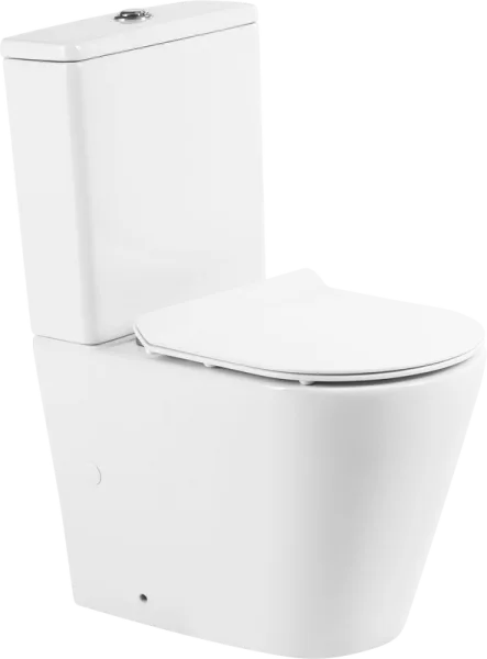 Унитаз-компакт напольный BelBagno Flay-r BB2149CPR BB2111SC с микролифтом, безободковый, глянцевый б Sancos — Оригинал