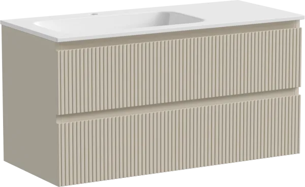 Тумба под раковину Sancos Snob T 100 подвесная Beige soft (капучино), SNT100LCE Sancos — Оригинал