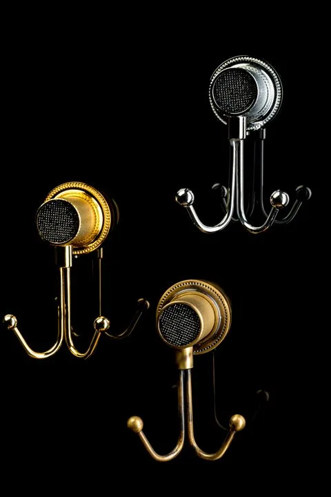 Крючок Boheme Royal Cristal Black Br двойной, бронза Sancos — официальный сайт