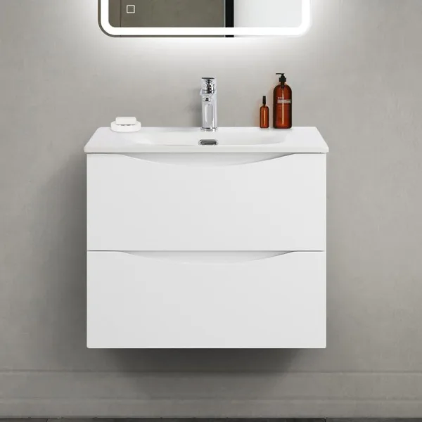 Тумба под раковину без столешницы BelBagno Marino-cer-mini 60 подвесная, bianco opaco Sancos — Оригинал