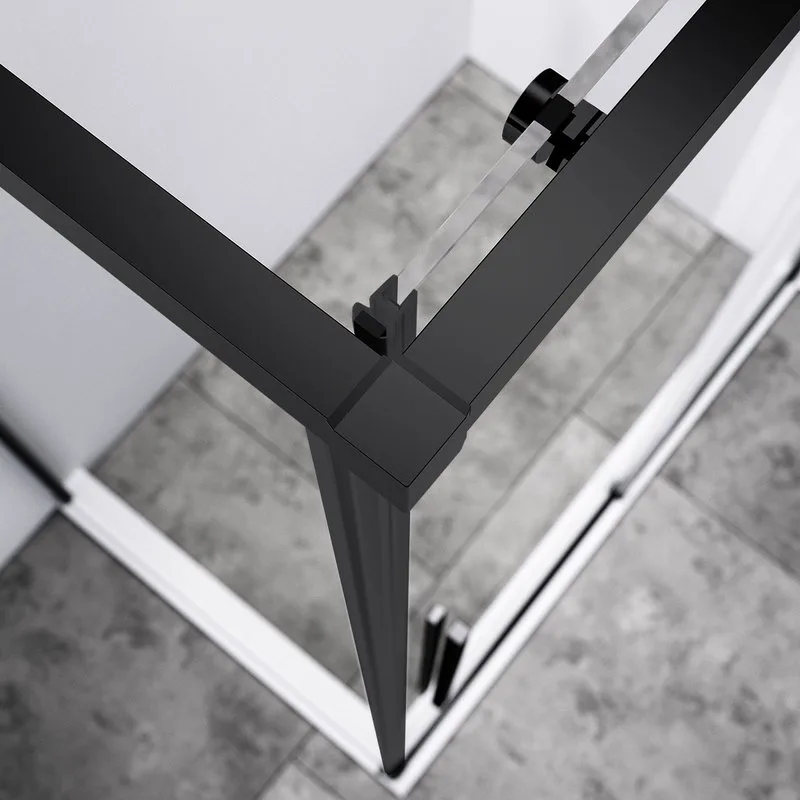 Душевой уголок Vincea Slim-N VSR-4SN9014CLB 140х90 см, профиль черный Sancos — официальный сайт