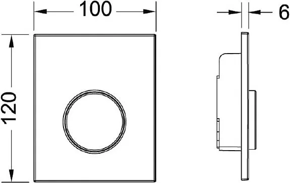 Кнопка смыва TECE Loop Urinal 9242601 пергамон Sancos — официальный сайт