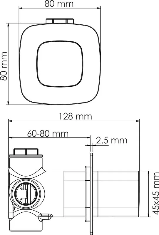Душевой комплект Wasserkraft Naab A8651.312.090.118.326.087.103, С ВНУТРЕННЕЙ ЧАСТЬЮ, хром Sancos — официальный сайт