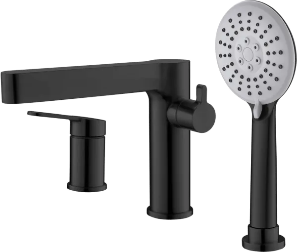 Смеситель на борт ванны BelBagno Delta DEL-BVD3-NERO Sancos — Оригинал