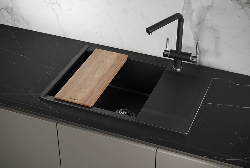 Мойка кухонная Granula Estetica 7003, турмалин Sancos — официальный сайт