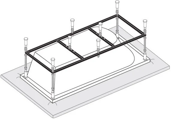 Каркас для ванны Vagnerplast 120x70 Sancos — официальный сайт