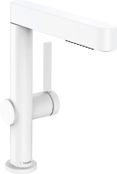 Смеситель для раковины Hansgrohe Finoris 230 76063700 матовый белый Sancos — Оригинал