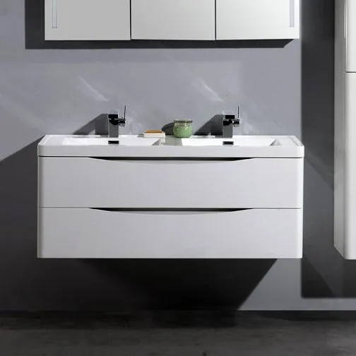 Тумба под раковину без столешницы BelBagno Ancona-N 120  bianco lucido подвесная Sancos — Оригинал