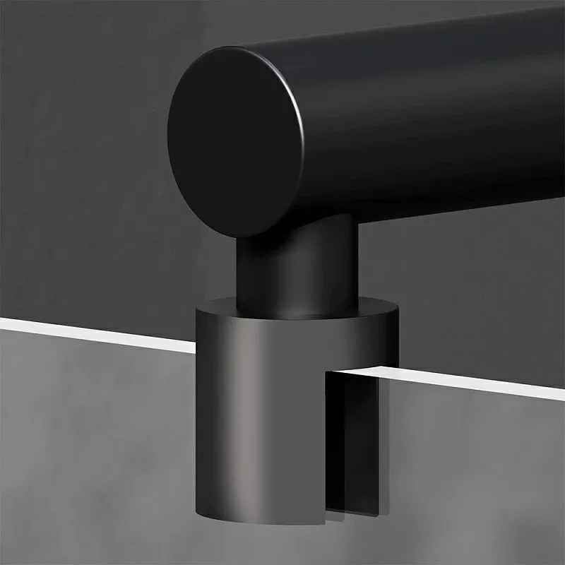 Душевая перегородка AM.PM X-Joy W94UWI-90-F1-BTE 90x195, фурнитура черная, стекло прозрачное Sancos — официальный сайт