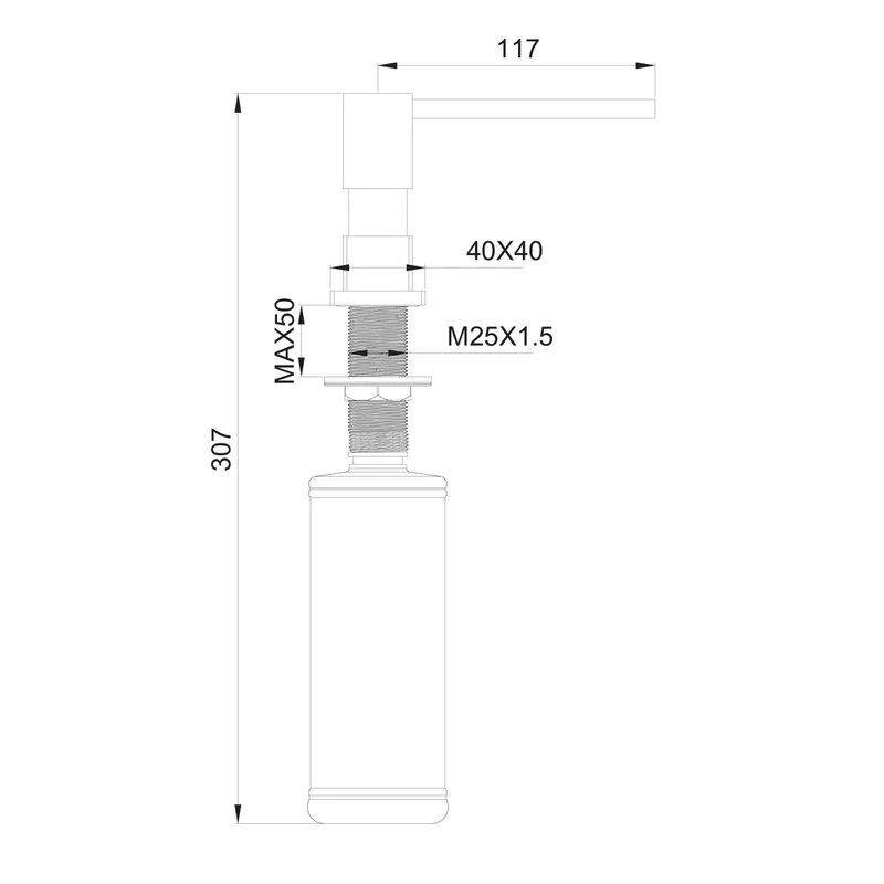 Дозатор Wonzon & Woghand WW-88SD01-CR хром Sancos — официальный сайт