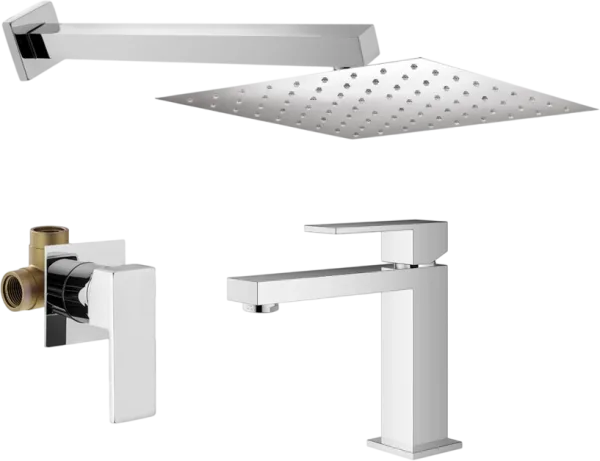 Комплект для ванной Plumberia Selection Tag KITTG01CR53 С ВНУТРЕННЕЙ ЧАСТЬЮ, хром Sancos — Оригинал