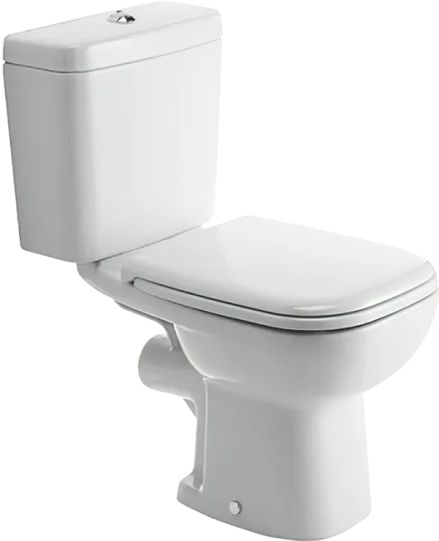 Унитаз-компакт напольный Duravit D-code 21110900002 сиденье 0067390000 с микролифтом, петли хром Sancos — Оригинал