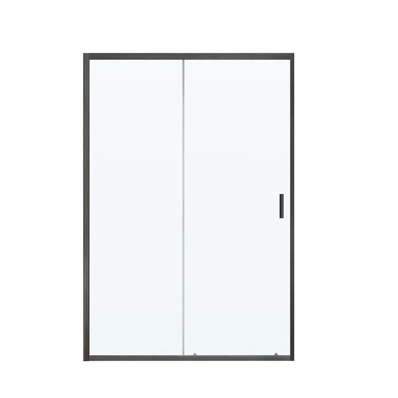 Душевая дверь в нишу Vincea City VDS-5CT140CLGM 140x195, профиль вороненая сталь Sancos — официальный сайт