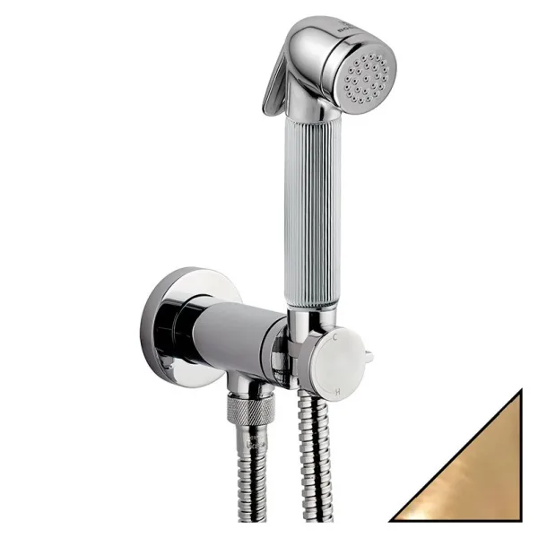 Гигиенический душ Bossini Nikita Mixer Set E37008B со смесителем, С ВНУТРЕННЕЙ ЧАСТЬЮ, бронза Sancos — Оригинал