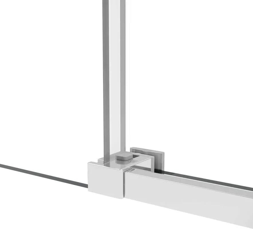 Душевая дверь в нишу Vincea Slim Soft 110 см, профиль хром, стекло прозрачное Sancos — официальный сайт
