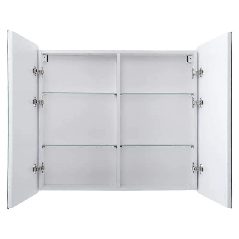 Зеркало-шкаф Art&Max Verona 90х80 белое, с LED-подсветкой, 6000К Sancos — официальный сайт