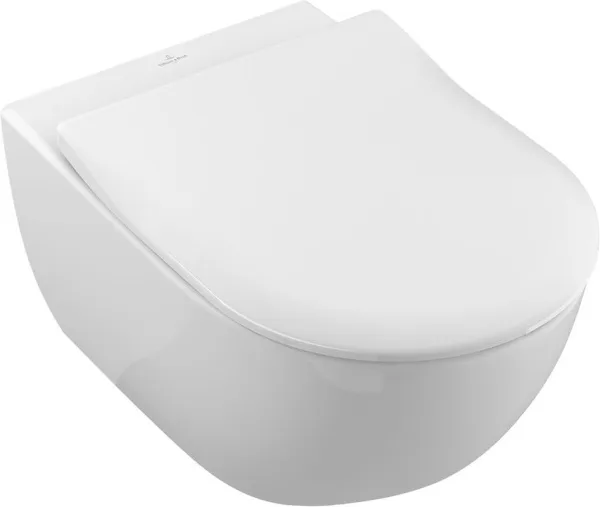 Унитаз подвесной Villeroy & Boch Subway 2.0 5614R2R1 CeramicPlus, глянцевый белый Sancos — Оригинал