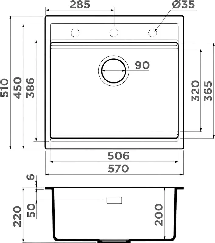 Мойка кухонная Omoikiri Kitagawa 57-WH белая Sancos — официальный сайт
