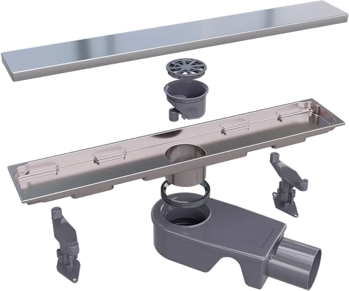 Душевой трап (лоток) RGW Shower Drain SDR-22 40 см, хром Sancos — официальный сайт
