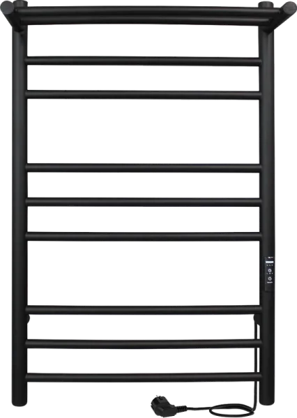 Полотенцесушитель электрический Indigo Line Trinity LСLTE80-40PBRRt с полкой, черный муар Sancos — Оригинал