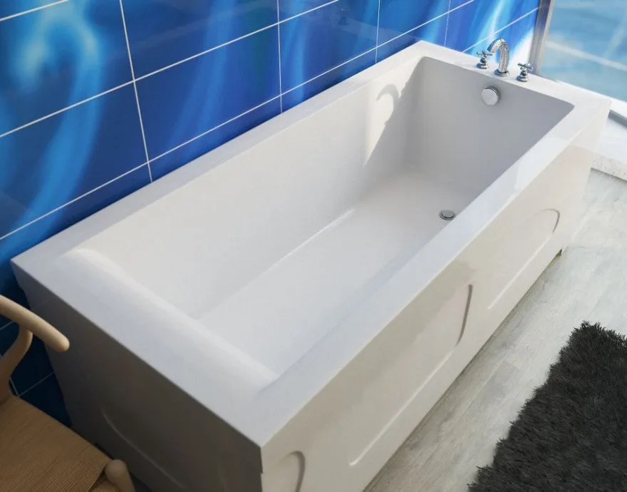 Ванна из искусственного камня Эстет Дельта 160x70 см, пристенная, на ножках Sancos — официальный сайт