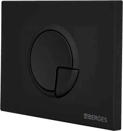 Кнопка смыва Berges Novum R5 чёрный, матовый Sancos — официальный сайт