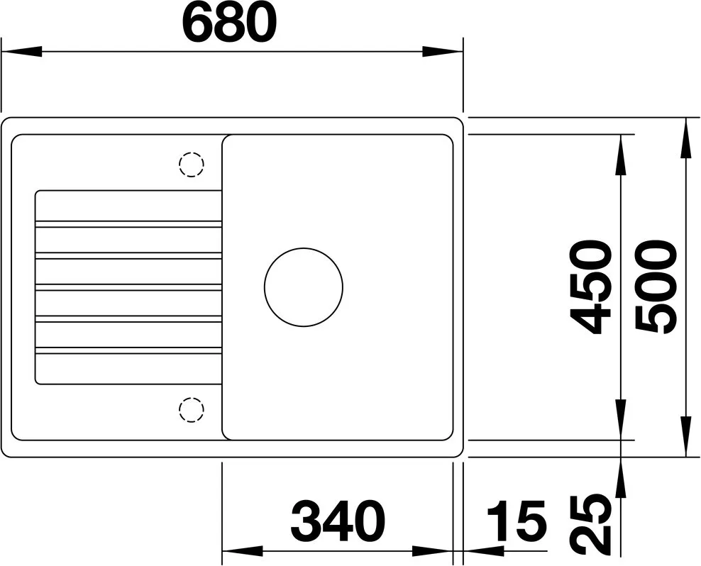 Мойка кухонная Blanco Zia 45 S Compact 526009 черная Sancos — официальный сайт