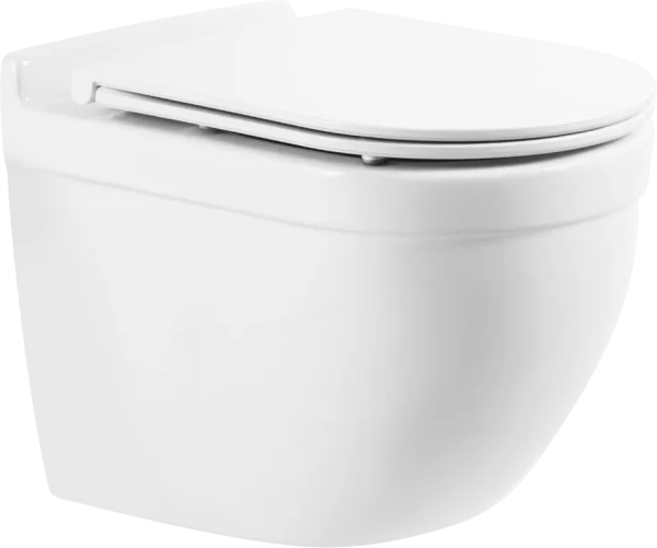 Унитаз подвесной BelBagno Senso-R BB017CHR безободковый, сиденье BB870SC с микролифтом Sancos — Оригинал