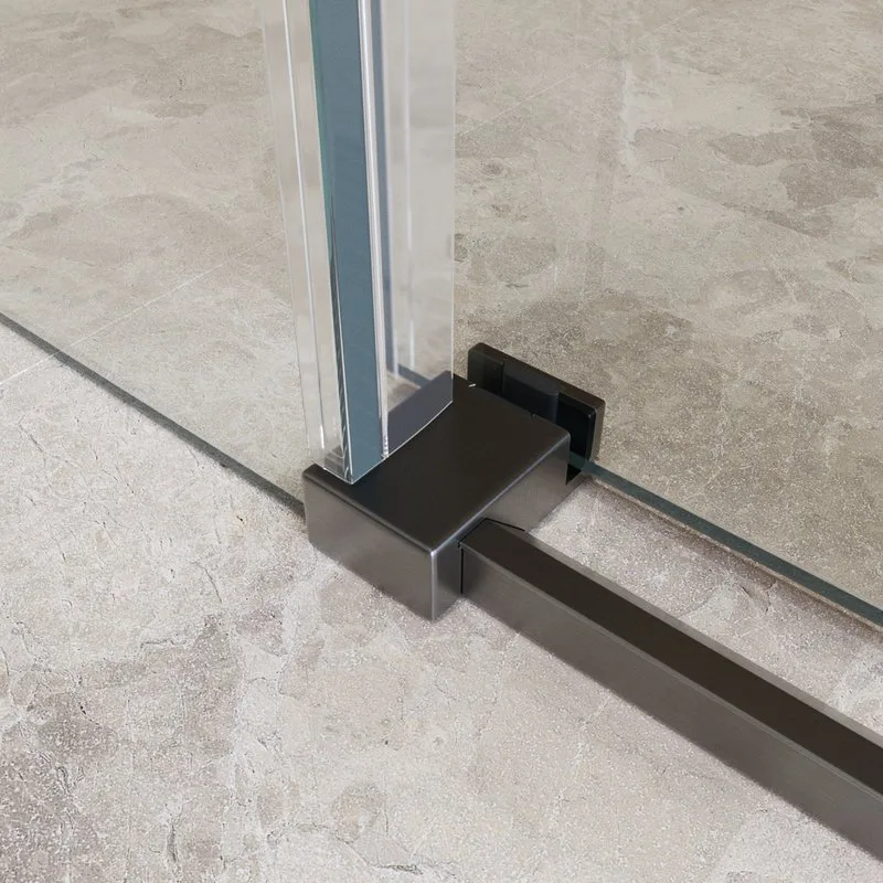 Душевой уголок BelBagno Soft Close-2 AH-1-100/90-C-GM профиль оружейная сталь Sancos — официальный сайт