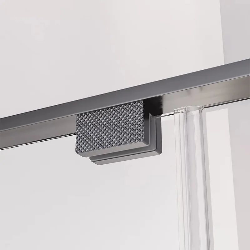 Душевая дверь в нишу Veconi Premium Alassio GR 120x200, профиль брашированный графит, стекло прозрач Sancos — официальный сайт