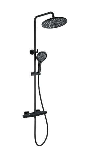 Душевая стойка Wonzon & Woghand NEO WW-B3045-A-MB, матовая черная Sancos — Оригинал