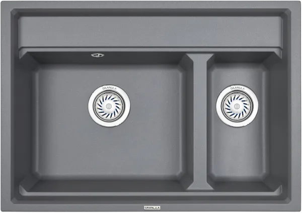 Мойка кухонная Granula Kitchen Space 7302, алюминиум Sancos — Оригинал