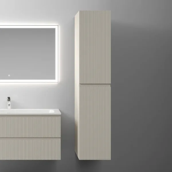Шкаф-пенал для ванной Sancos Snob T 35 см, универсальный, Beige soft (капучино) Sancos — Оригинал