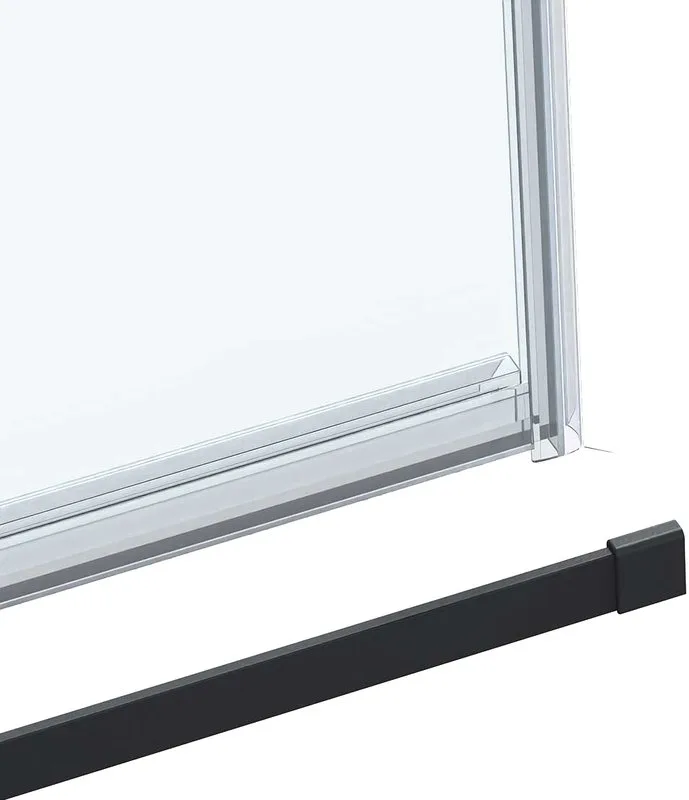 Душевая дверь в нишу Vincea Como Soft VDS-1CS110CLB 110 см профиль черный Sancos — официальный сайт