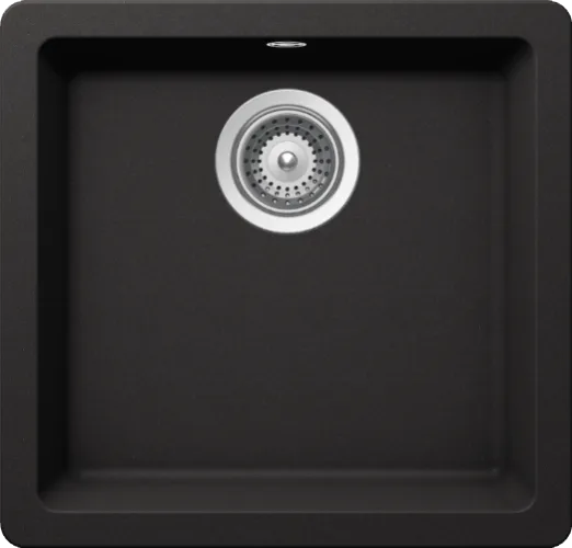 Мойка кухонная Schock Quadro 701046U 50 Cristalite неро Sancos — Оригинал