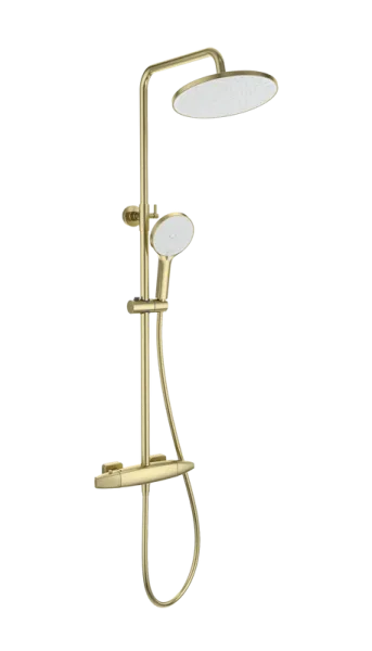 Душевая стойка Wonzon & Woghand NEO WW-B3035-A1-BG, брашированное золото Sancos — Оригинал