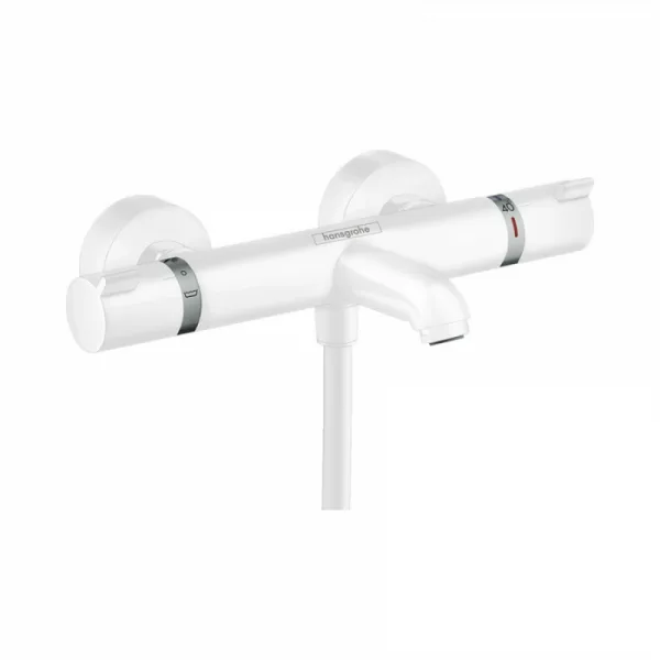 Термостатический смеситель Hansgrohe Ecostat Comfort ВМ 13114700, для ванны с душем, белый матовый Sancos — Оригинал