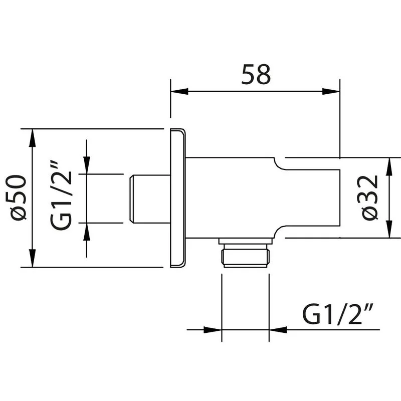 Шланговое подключение с держателем для душа Clever ROUND 61970 Sancos — официальный сайт