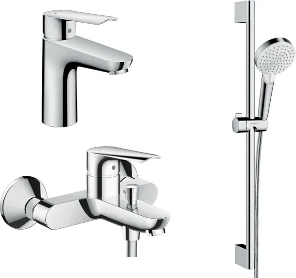 Комплект для ванной Hansgrohe Logis SET Logis E 100 (c) Sancos — Оригинал