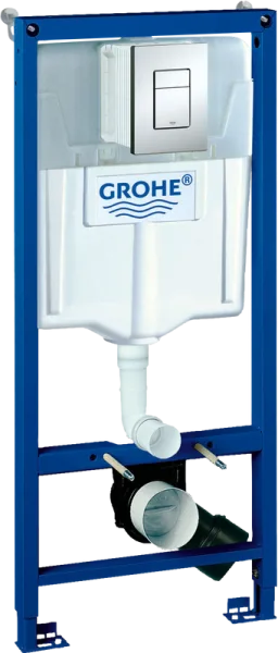 Система инсталляции для унитазов Grohe Rapid SL 38772001, 3 в 1 с кнопкой смыва Sancos — Оригинал