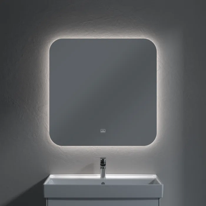 Зеркало Villeroy & Boch More to See Lite A4628000 80х80 с LED-подсветкой, 6500 K Sancos — официальный сайт