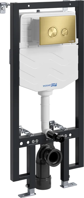 Система инсталляции для унитазов Wasserkraft Vils 56TLT.010.ME.MG01, с кнопкой смыва матовое золото Sancos — официальный сайт