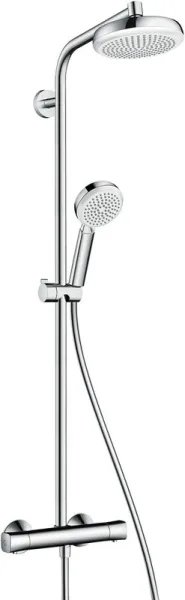 Душевая стойка Hansgrohe Crometta 160 1 Jet 27264400, с термостатом Sancos — Оригинал