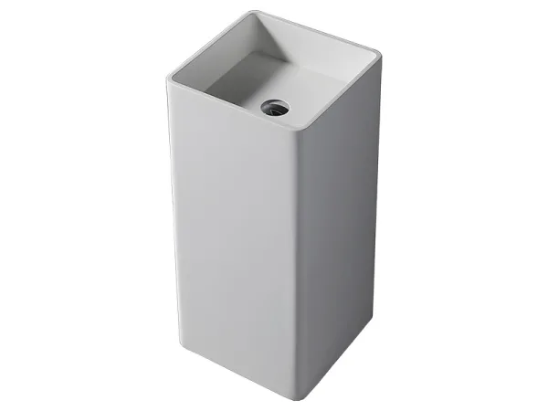 Раковина Uni-Flow Kube FS502-400 Gloss White слив в стену Sancos — Оригинал