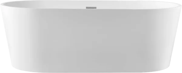 Акриловая ванна Swedbe Vita 8800 170x80 см, отдельностоящая, белая, овальная, с каркасом, со сливом- Sancos — Оригинал