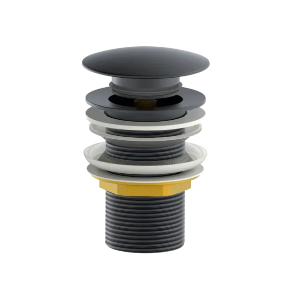 Донный клапан для раковины Wonzon & Woghand WW-88SS02-BGM темный графит Sancos — Оригинал