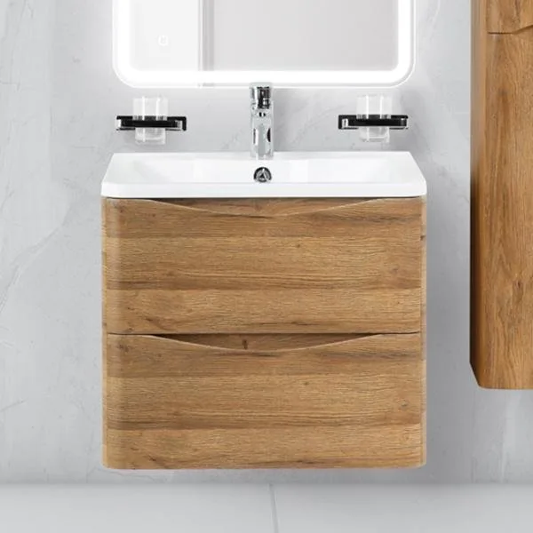 Тумба под раковину без столешницы BelBagno Acqua 60 подвесная, rovere rustico Sancos — Оригинал