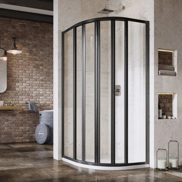 Душевой уголок Ravak Supernova SKKP6-80 195 Transparent, профиль черный Sancos — Оригинал