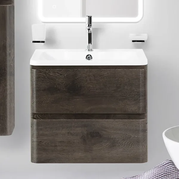 Тумба под раковину без столешницы BelBagno Albano 70 подвесная, rovere nature grigio Sancos — Оригинал