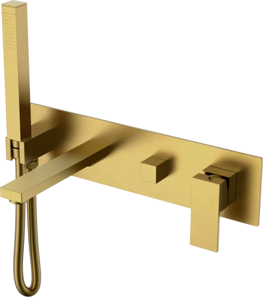 Встраиваемый смеситель Boheme Qubic 474-2-BR С ВНУТРЕННЕЙ ЧАСТЬЮ, bronze Sancos — Оригинал